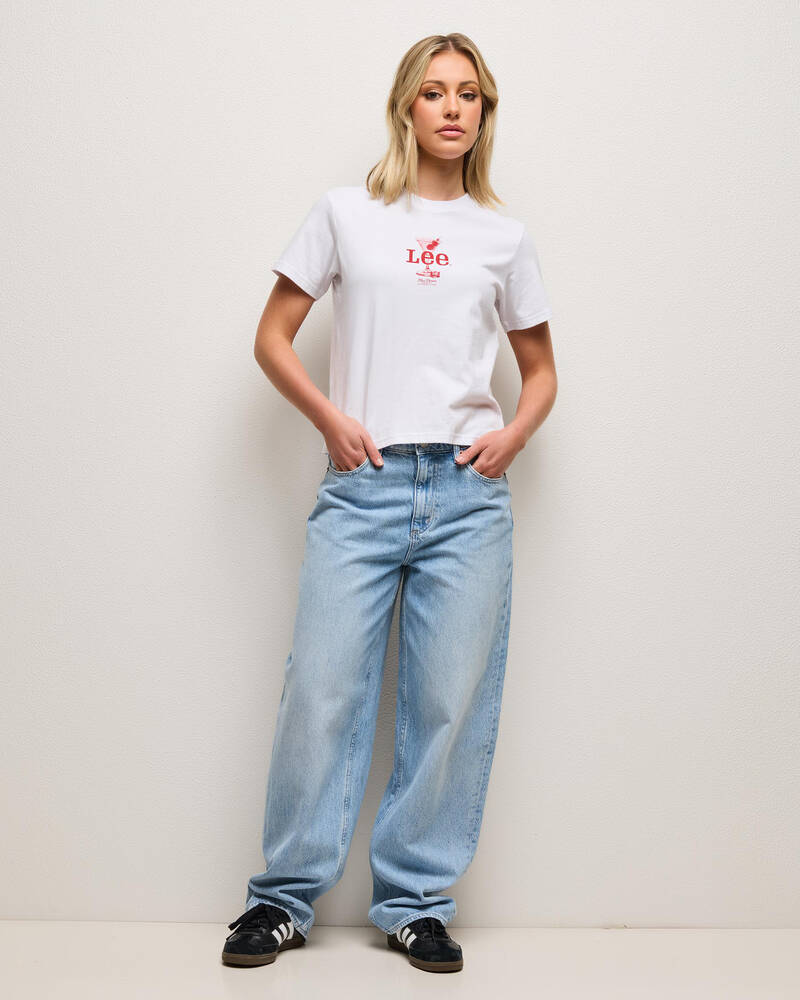 Lee Mid Baggy Taper Jeans for Womens