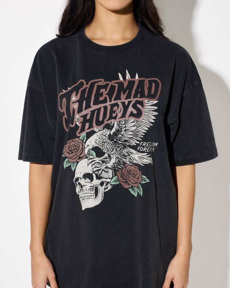 The Mad Hueys Freedom Forever Oversized T-Shirt for Womens
