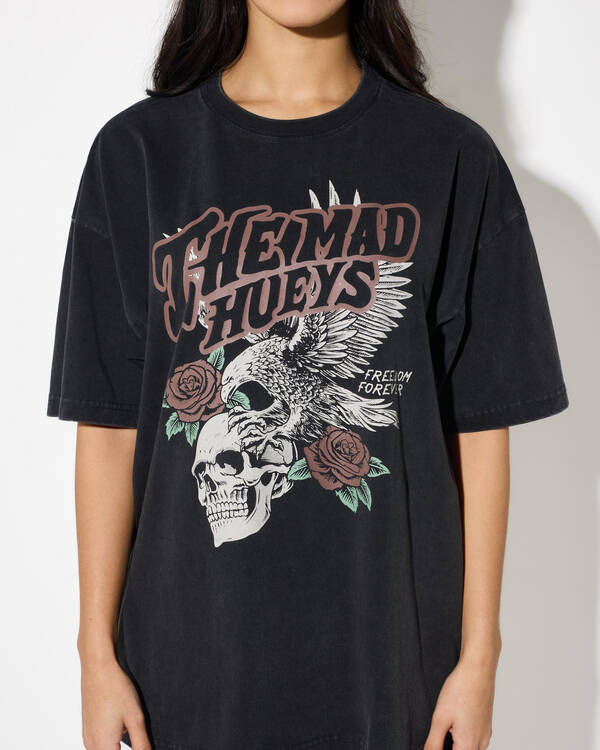 The Mad Hueys Freedom Forever Oversized T-Shirt for Womens