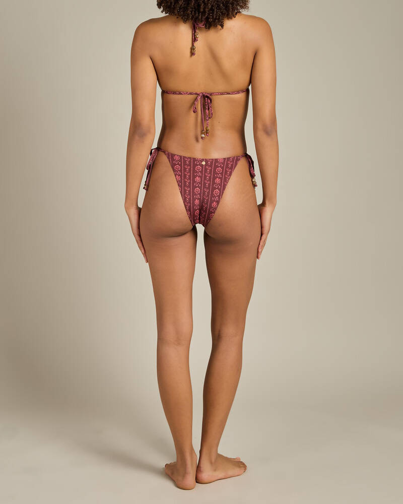 Rhythm Vintage Floral Tie Side Hi Cut Bikini Bottom for Womens