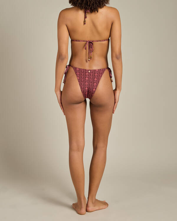 Rhythm Vintage Floral Tie Side Hi Cut Bikini Bottom for Womens