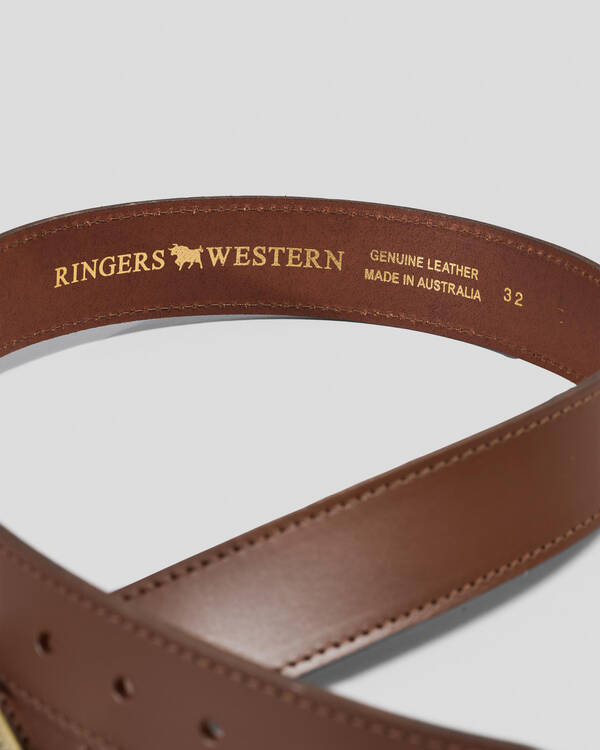 Ringers Western James Leather Belt for Mens