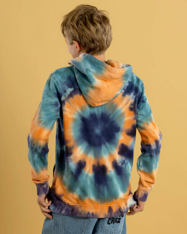 Santa Cruz Boys' Check Waste Dot Mono Front Hoodie for Mens