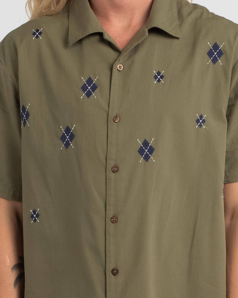 Brixton Camp Reserve Woven Short Sleeve Shirt for Mens