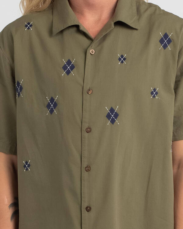 Brixton Camp Reserve Woven Short Sleeve Shirt for Mens