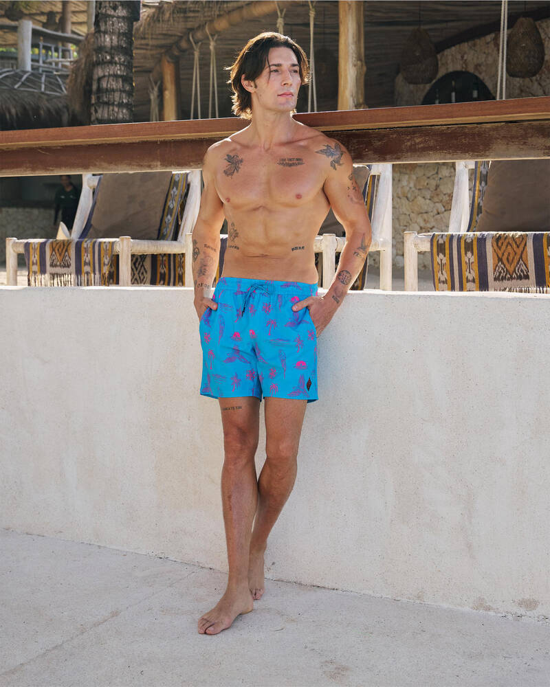 Skylark Recline Elastic Waist Shorts for Mens