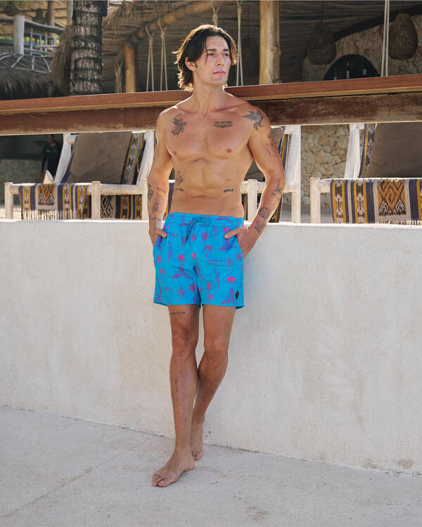 Skylark Recline Elastic Waist Shorts for Mens