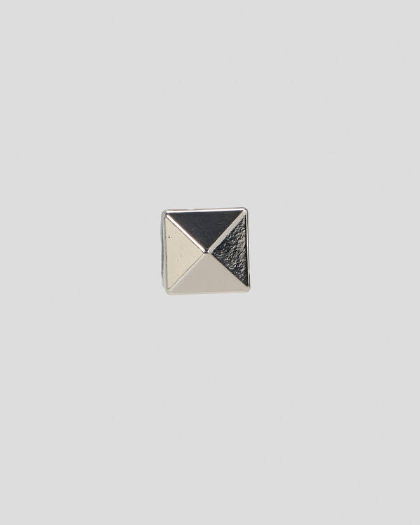 Crocs Silver Square Stud Jibbitz for Unisex