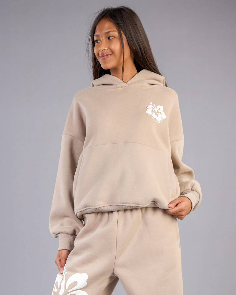 Malibu Lounge Girls&rsquo; Hibiscus Hoodie for Womens