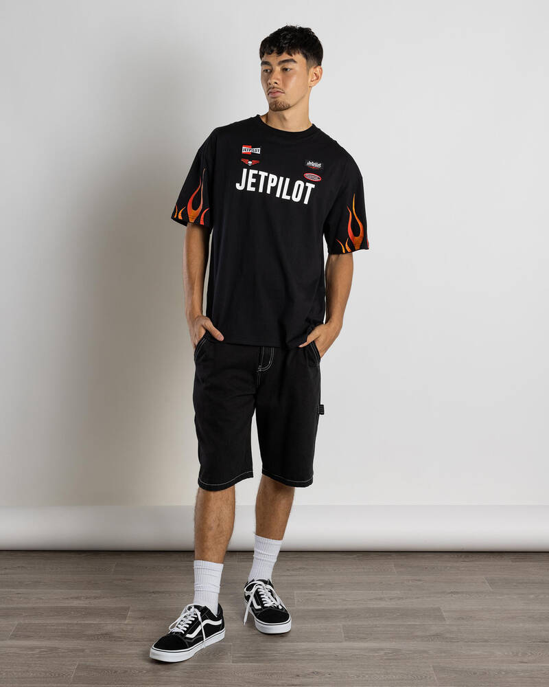 Jetpilot Vintage Flames T-Shirt for Mens