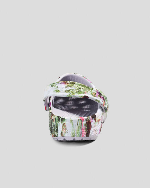 Crocs Classic Floral Print Clogs for Unisex