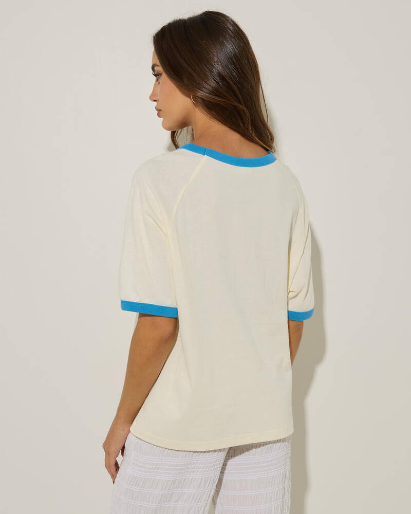 Rhythm Sunrise Seashell Ringer T-Shirt for Womens
