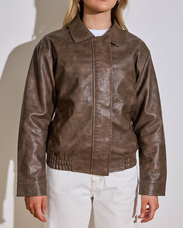 Ava And Ever Harley Faux Leather Jacket for Womens