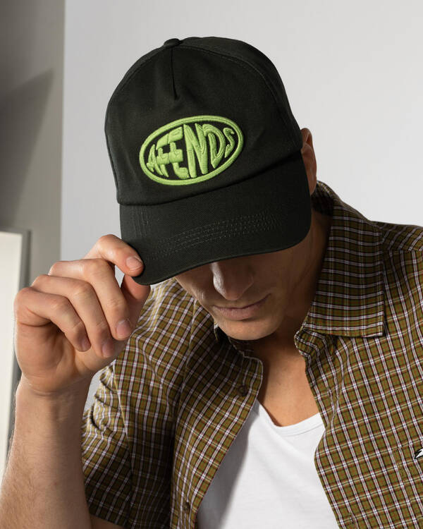 Afends Frogga Recycled Six Panel Cap for Mens