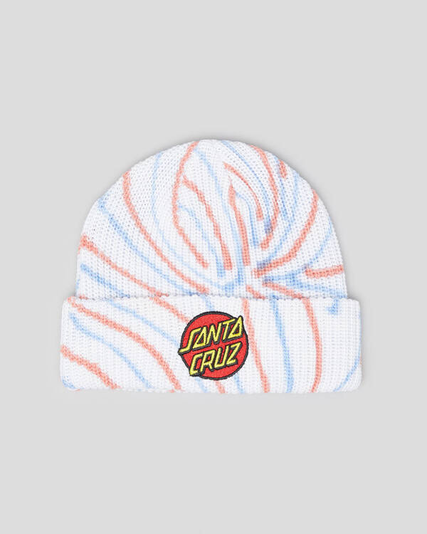 Santa Cruz Boys' Classic Dot Patch Beanie for Mens