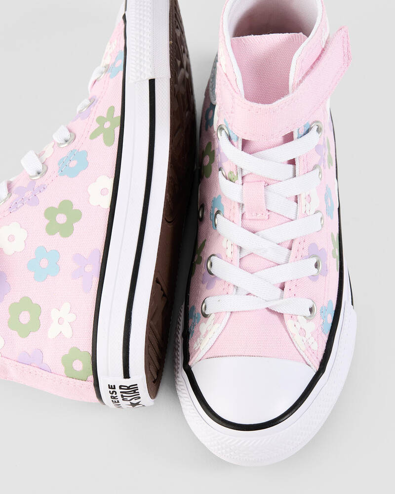 Converse Girls Chuck Taylor All Star Easy On Bubble Flowers Shoes for Womens
