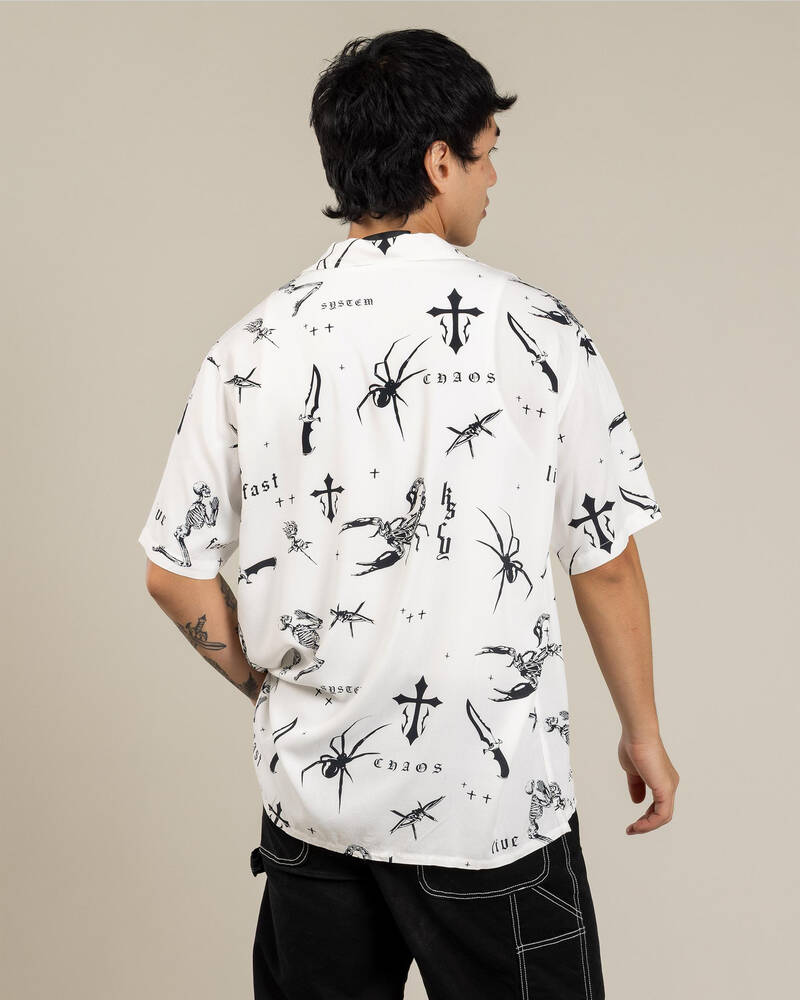 Kiss Chacey Scatter Resort Short Sleeve Shirt for Mens
