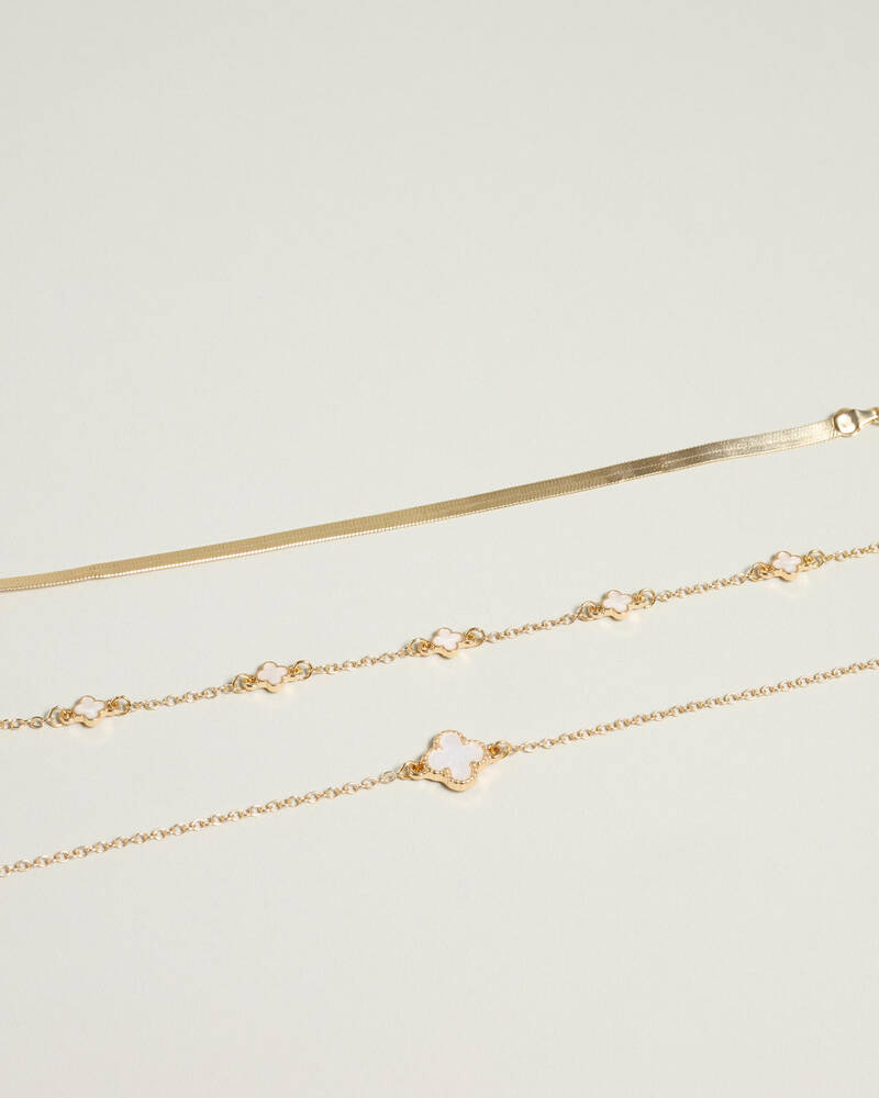 Karyn In LA Baby Clover Bracelet pack for Womens