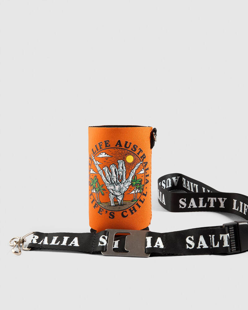 Salty Life Ember Lanyard Stubby Cooler for Mens