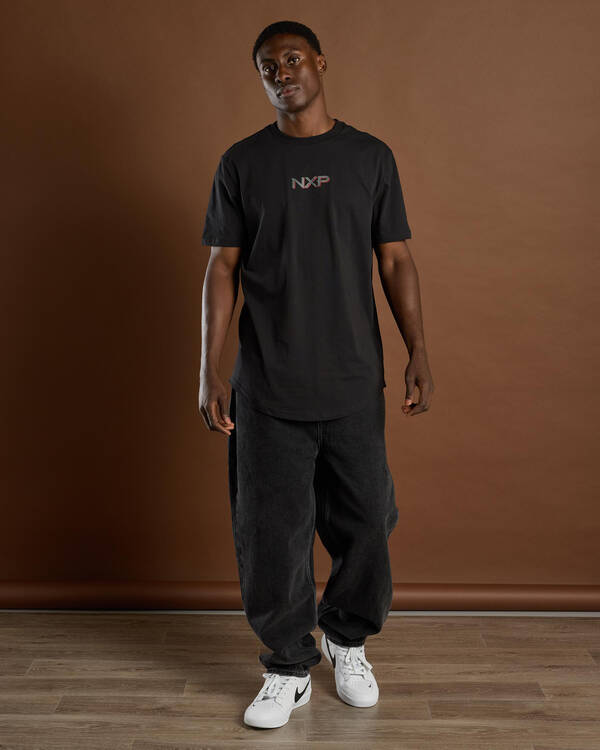 Nena & Pasadena Reverse Dual Curved T-Shirt for Mens