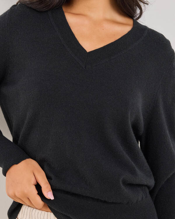 Mooloola Lydia V Neck Knit Jumper for Womens