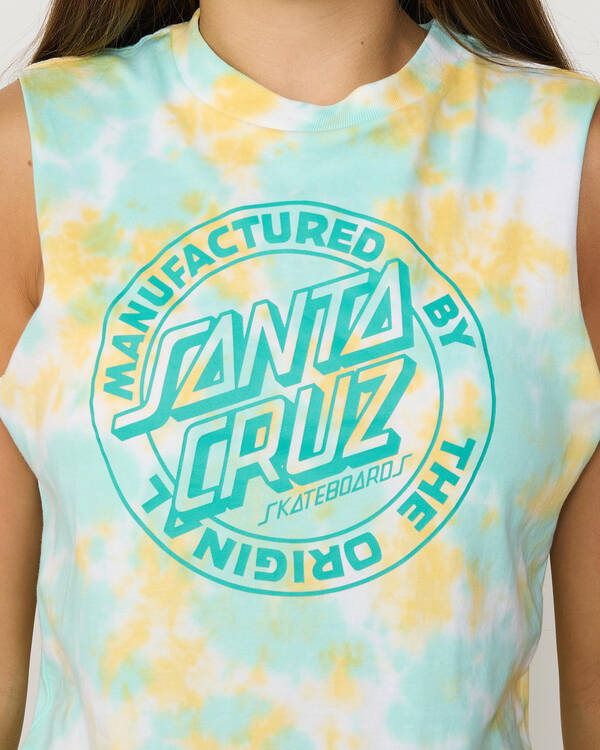 Santa Cruz Girl's MFG Dot Mono Front Tank Top for Womens