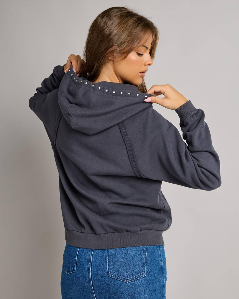 Afends Hardware Recycled Pull On Hoodie for Womens