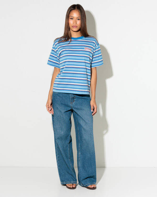 Worship Supplies Yours Truly Stripe Regular Fit T-Shirt for Womens