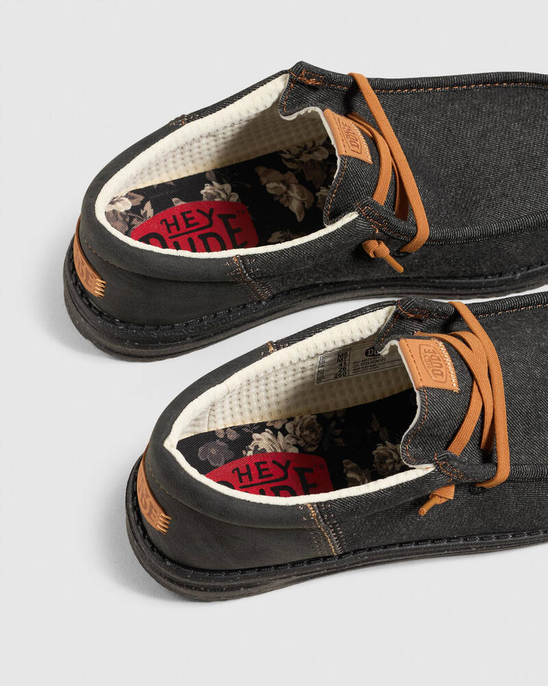 HEYDUDE Wally Funk Denim Shoes for Mens