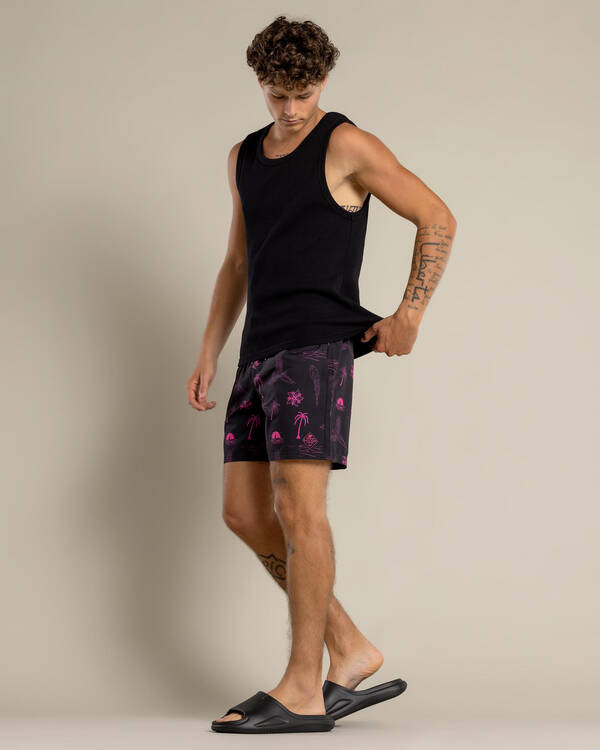 Skylark Recline Elastic Waist Shorts for Mens