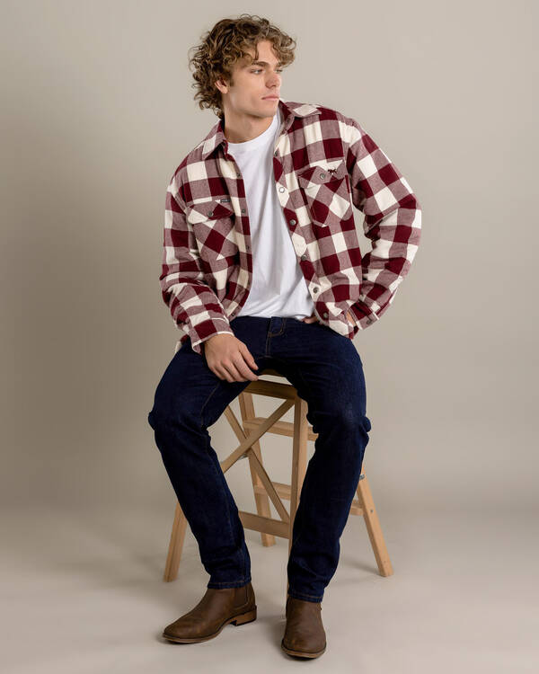 Ringers Western Sawyer Sherpa Flannel Jacket for Mens