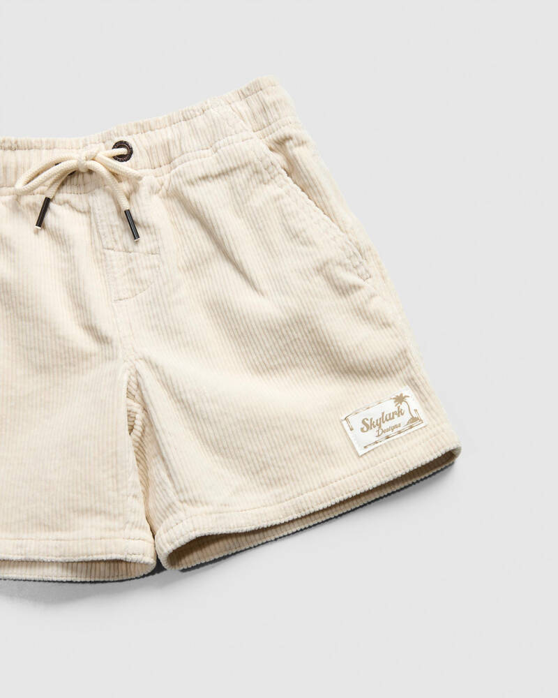 Skylark Toddlers' Cord Elastic Waist Shorts for Mens