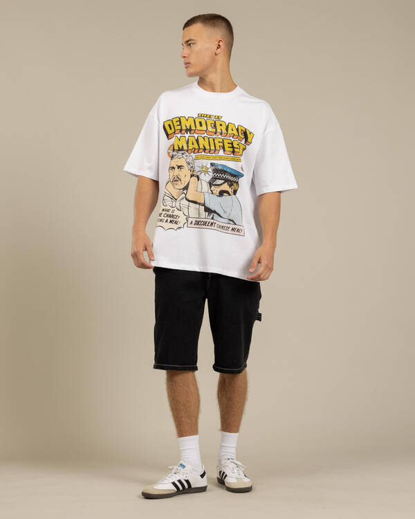 Threadheads This Is Democracy Manifest Oversized T-Shirt for Mens