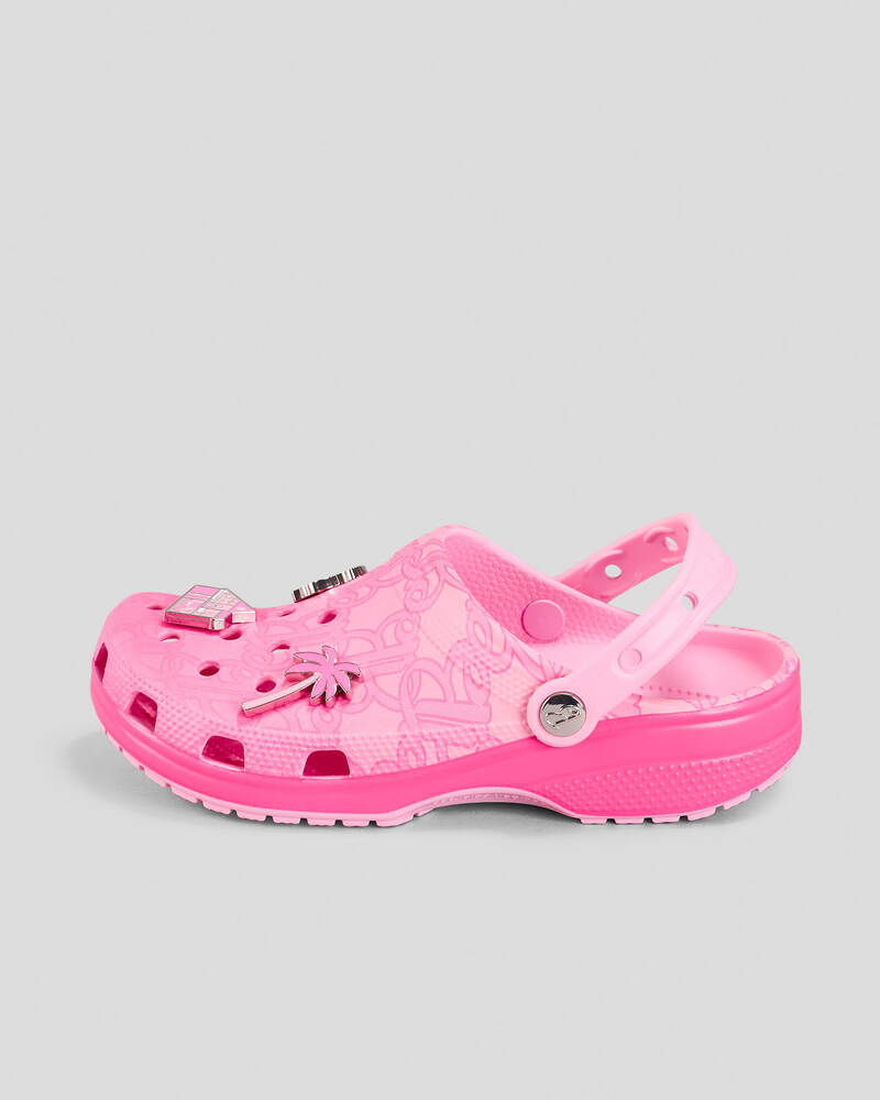Crocs Mattel Pink Barbie Classic Clogs for Unisex