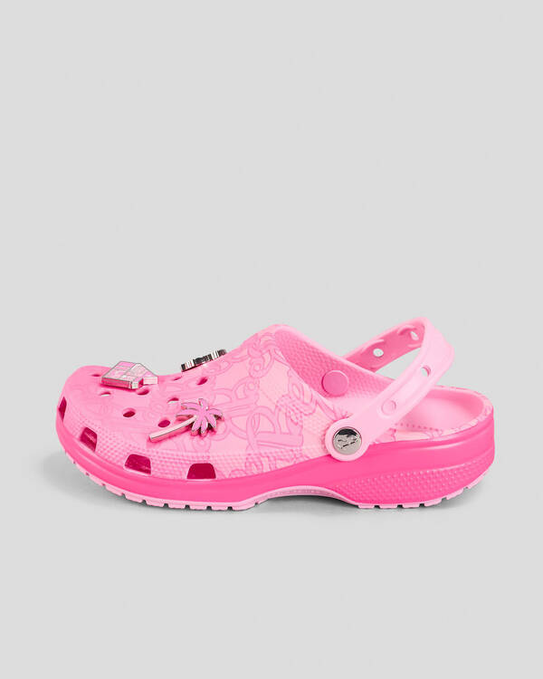 Crocs Mattel Pink Barbie Classic Clogs for Unisex