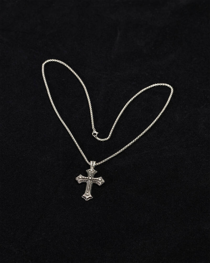REPUBLIK Gothic Cross Necklace for Mens