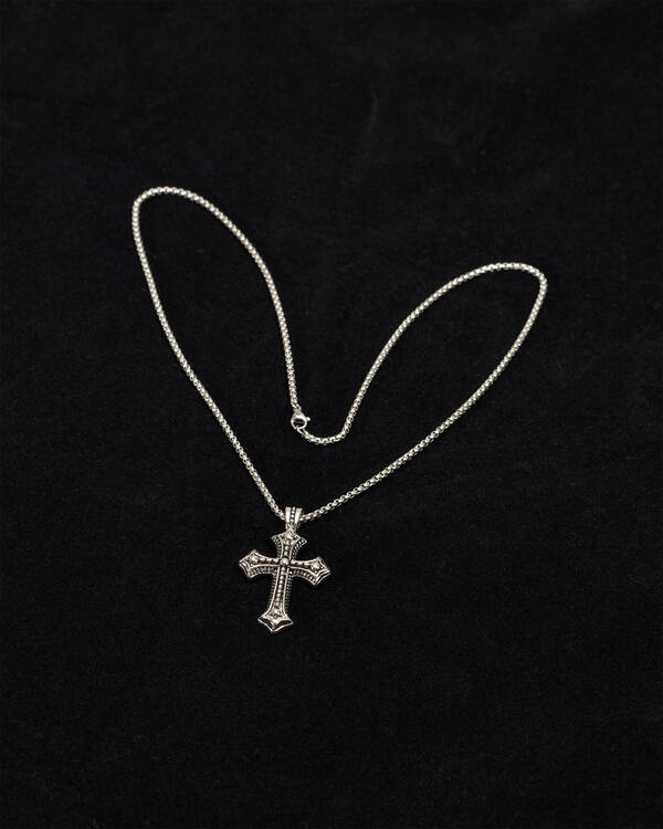 REPUBLIK Gothic Cross Necklace for Mens