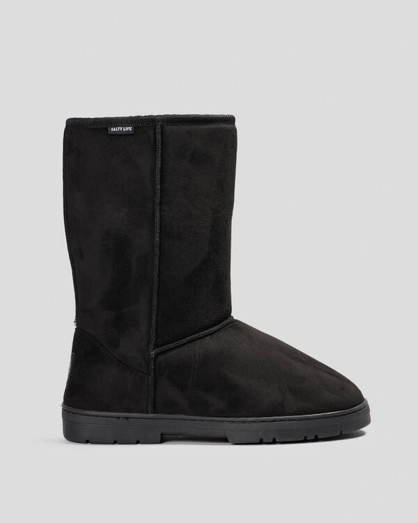 Salty Life Oceans Black Boots for Mens