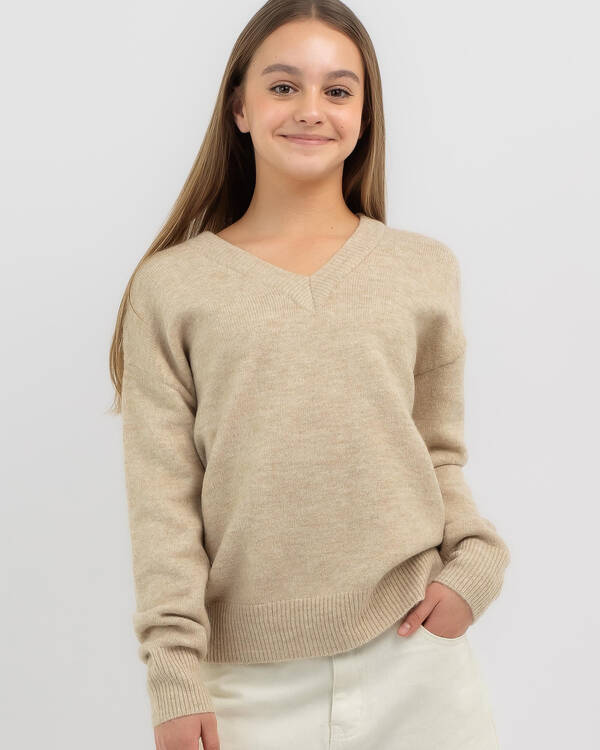 Mooloola Girls' Hopkins V Neck Knit Jumper for Womens