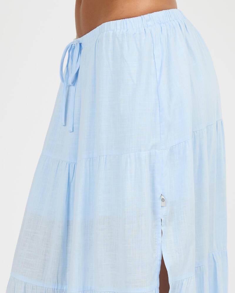 Rhythm Classic Tiered Maxi Skirt for Womens