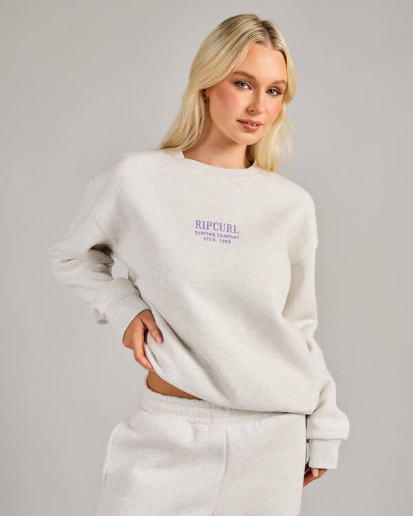 Rip Curl Surf Staple Crewneck Sweatshirt for Womens