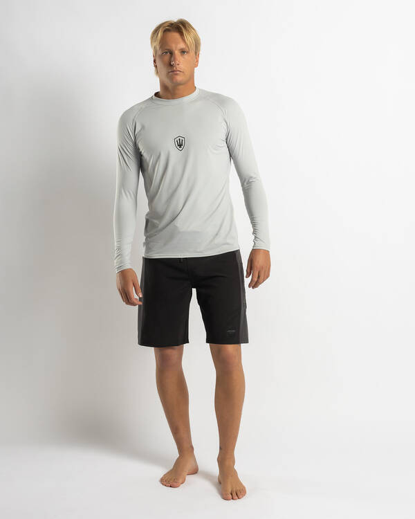 Far King Mens Relaxed Fit Rash Vest LS for Mens
