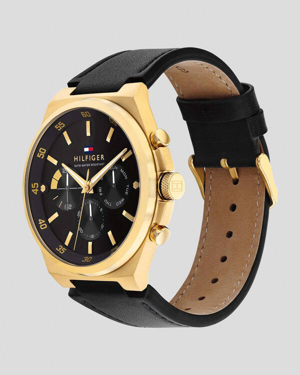 Tommy Hilfiger Dexter Leather Watch for Mens
