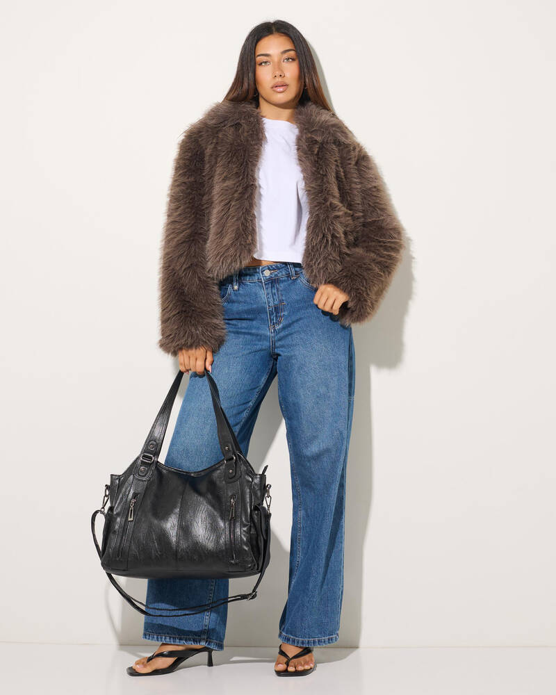 Ava And Ever Sloane Faux Fur Jacket for Womens