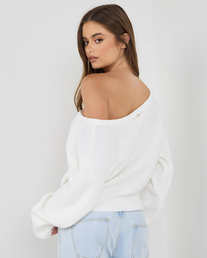 Ava And Ever Ophelia Off Shoulder Knit Jumper for Womens