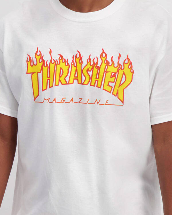 Thrasher Flame Logo T-Shirt for Mens