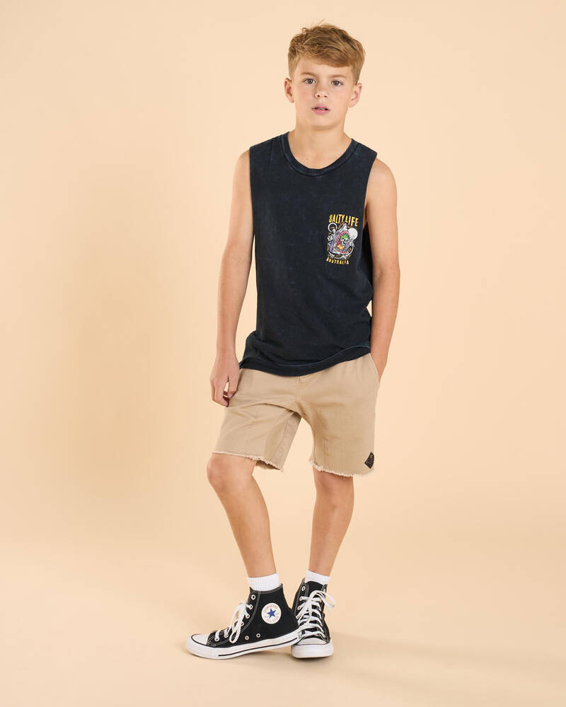 Salty Life Boys' Snap Muscle Tank for Mens