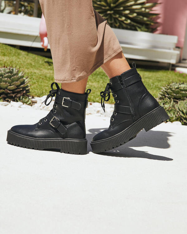 Jonnie Buckle Up Boots for Womens