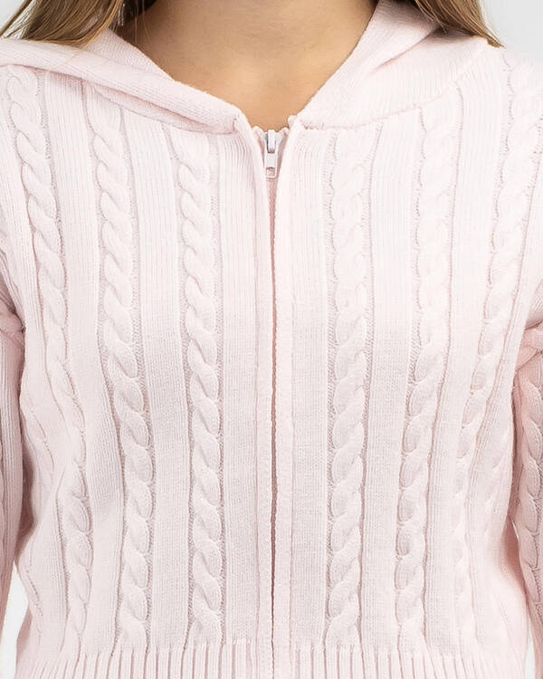 Ava And Ever Girls' Bailee Hooded Cable Knit Jumper for Womens