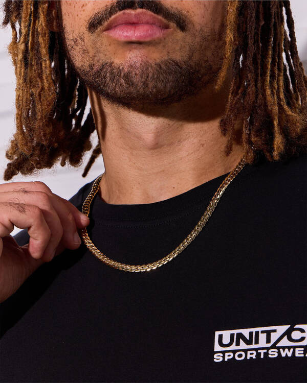 REPUBLIK Gold Snake Chain Necklace for Mens